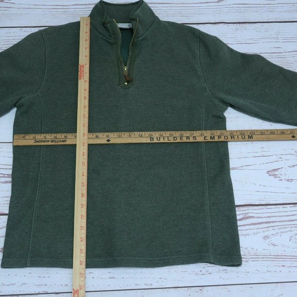 Mountain Warehouse Men's Fleece Pullover 1/4 Zip Size Medium Green - Picture 11 of 11